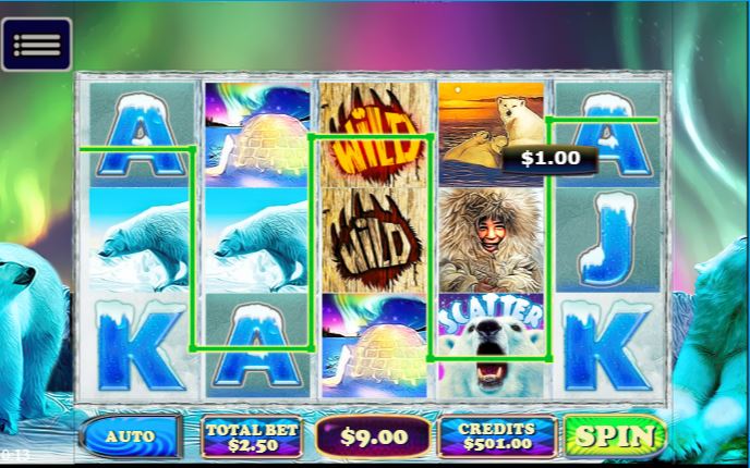Arctic Bear online slot game Happyluke