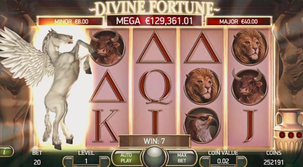 Divine Fortune slot game Happyluke