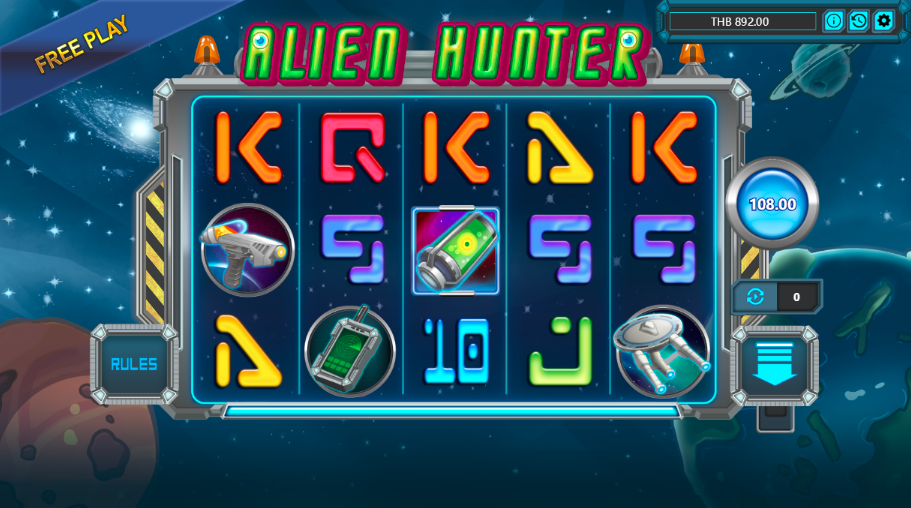Alien Hunter slot game Happyluke